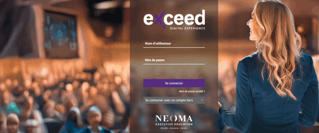 Page d'accueil de l'executive education de Neoma Business School