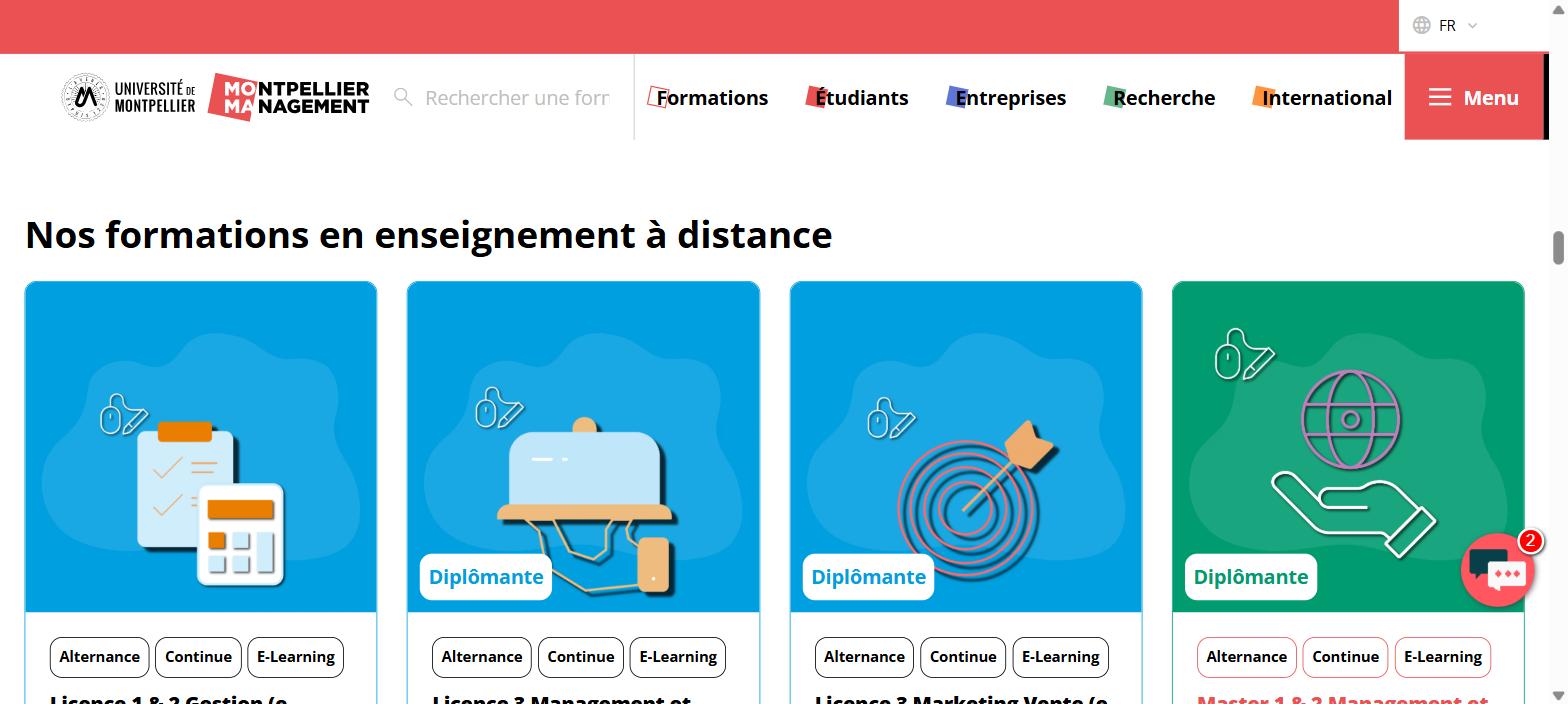 Montpellier Management’s distance learning programmes